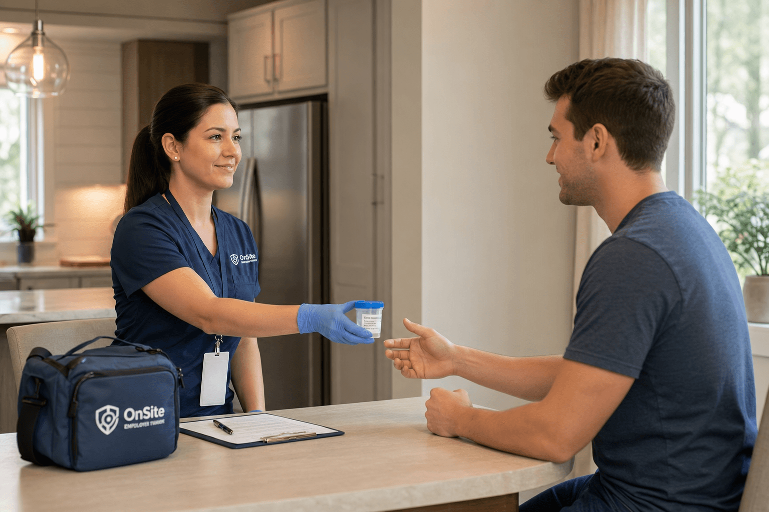 Private mobile drug & alcohol test collection at home — OnSite Employer Testing